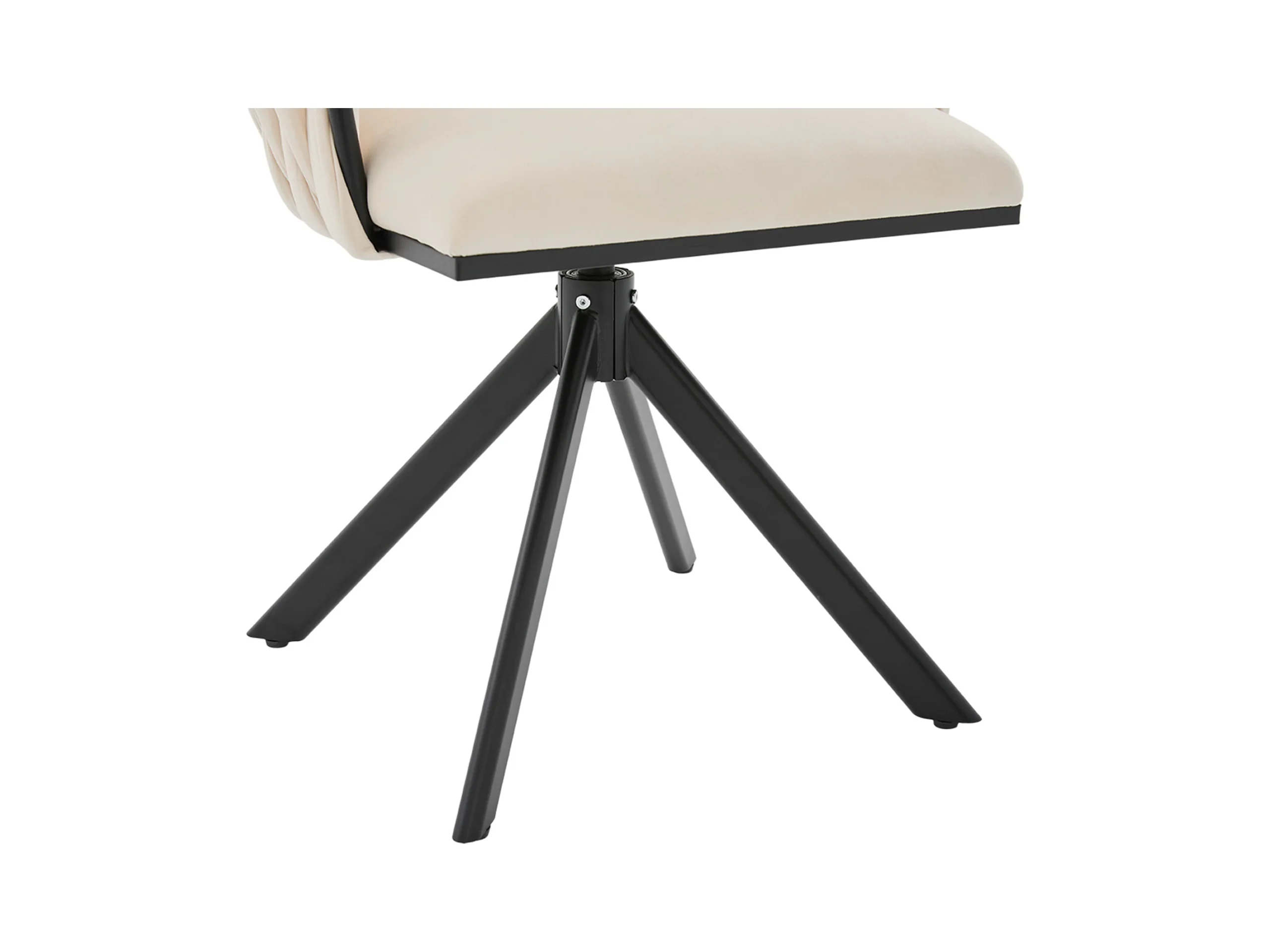 Kungsbacka Beige Swivel Dining Chair in Velvet - Image 8