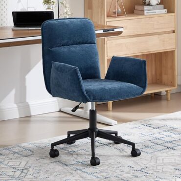 Östermalm blue chenille office chair