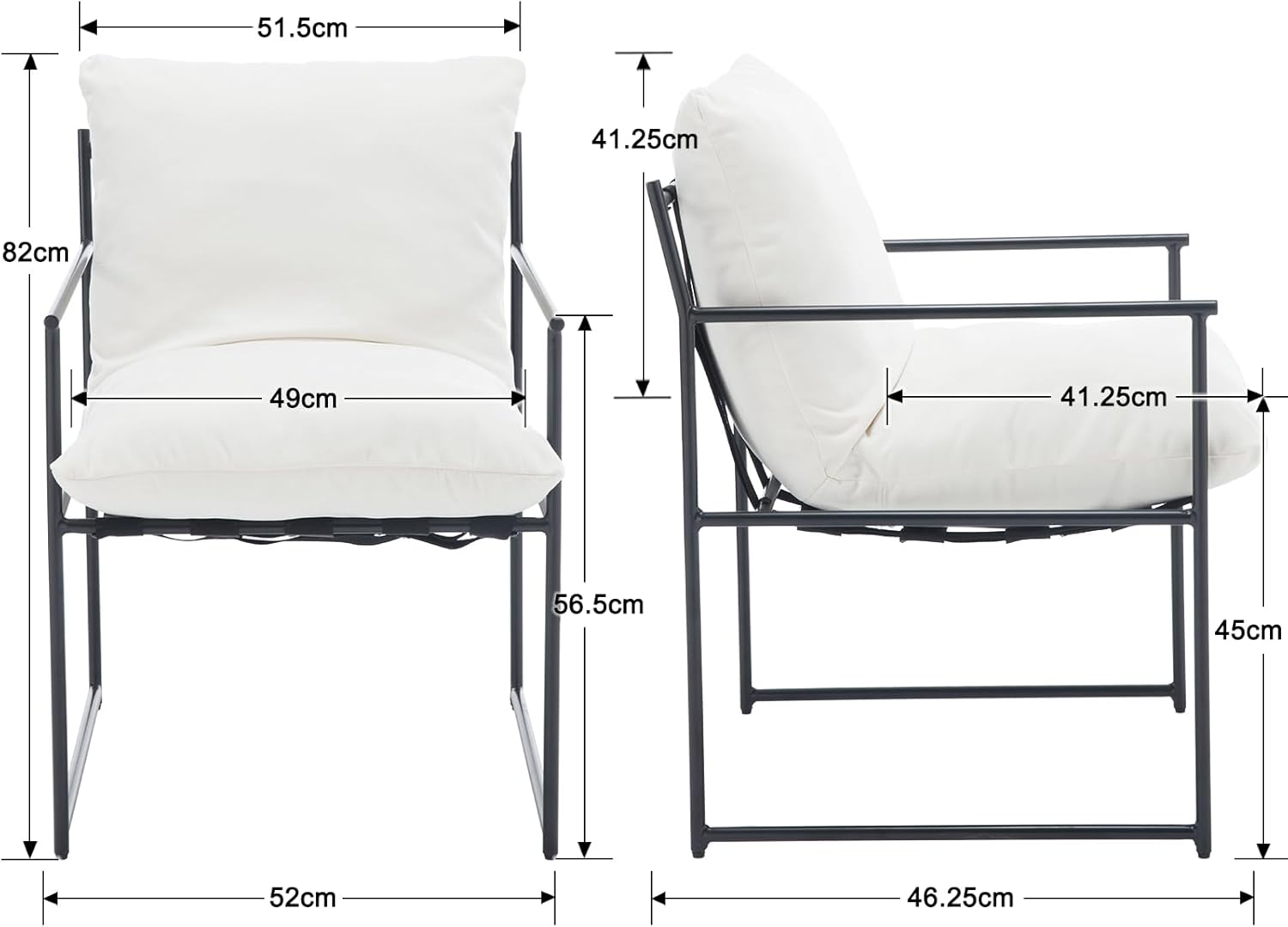 Särö Chenille Dining Chair – 2 Pack - Image 3