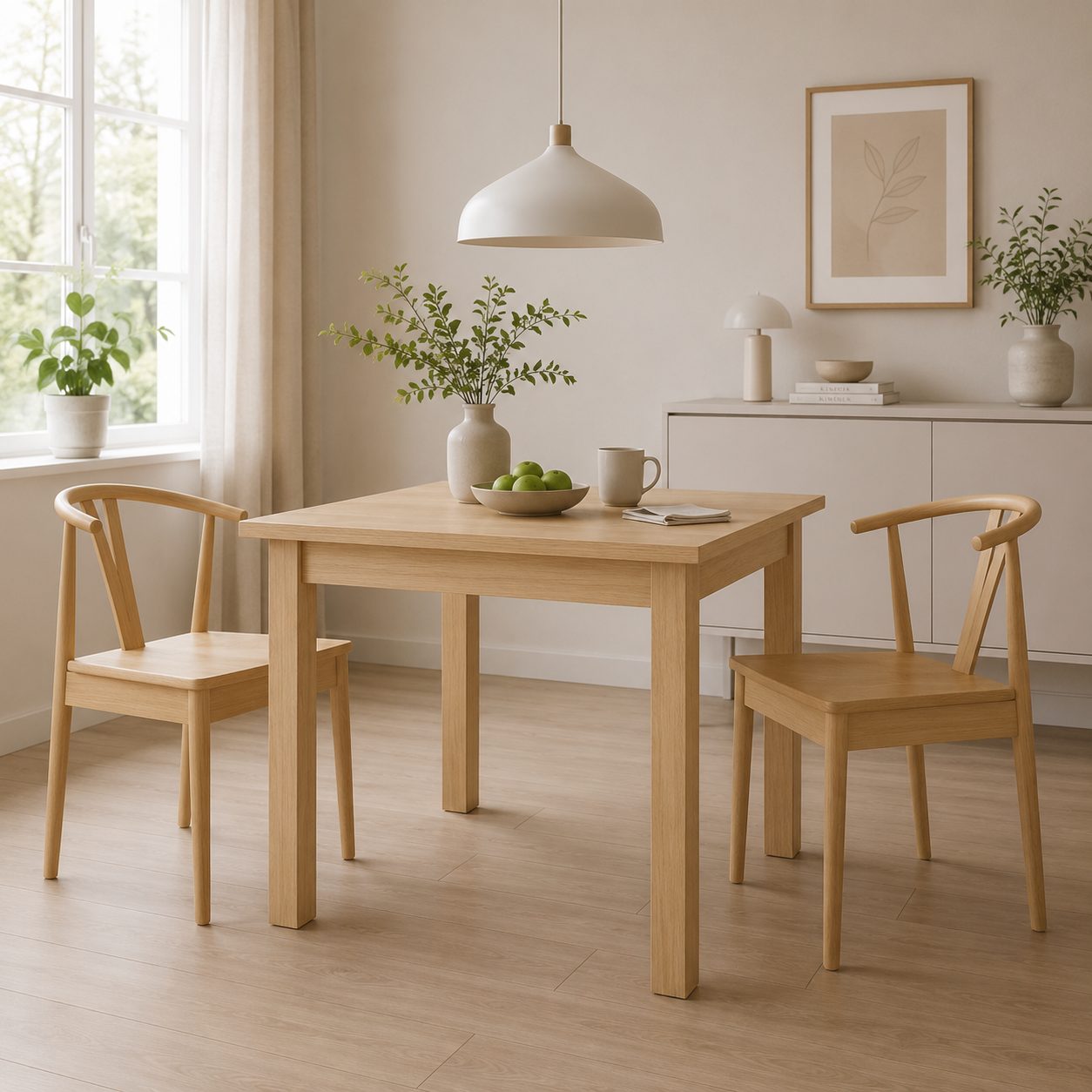 Nora Dining Chair – Solid wood - 2 pack - Image 2