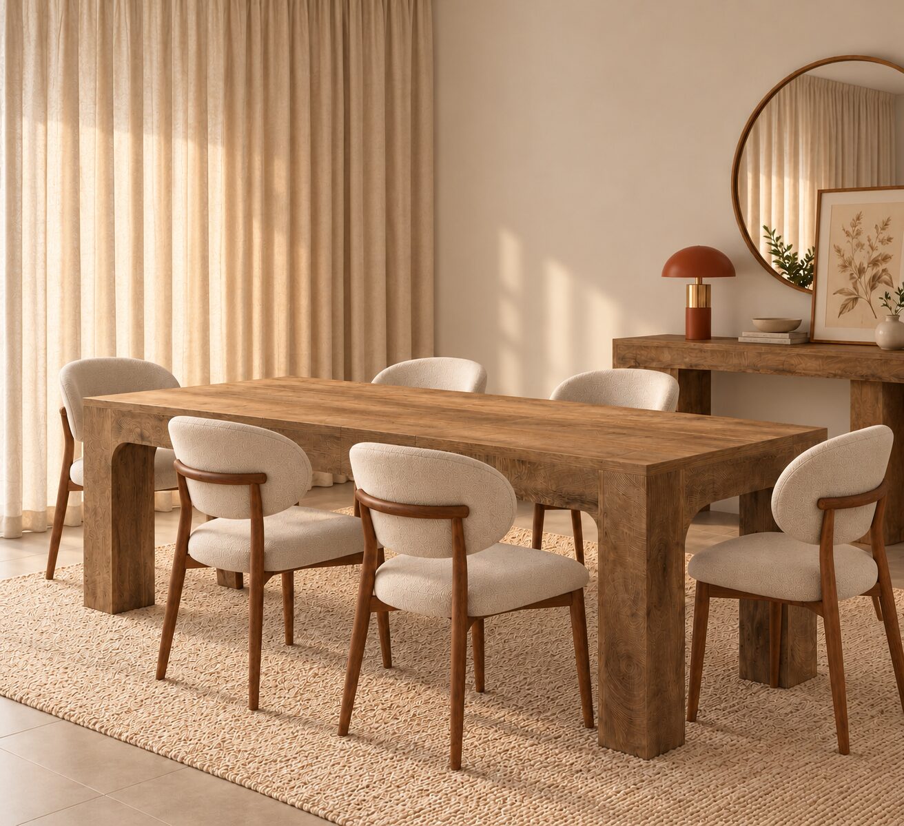 Skellefteå Dining Table – Scandinavian Rustic Design | 180 cm - Image 2