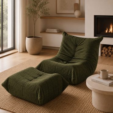 Moss Lounge Chair with Ottoman